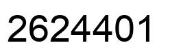 Number 2624401 black image