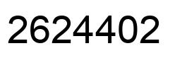 Número 2624402 imagen negro