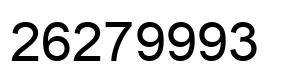 Número 26279993 imagen negro