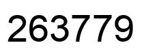 Number 263779 black image