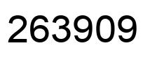 Número 263909 imagen negro