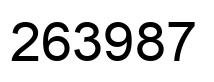 Number 263987 black image