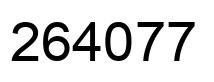 Número 264077 imagen negro