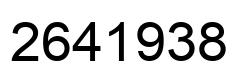 Número 2641938 imagen negro