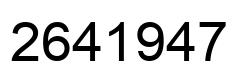 Número 2641947 imagen negro