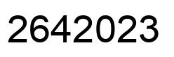 Number 2642023 black image
