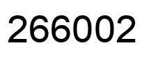 Número 266002 imagen negro