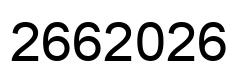 Number 2662026 black image
