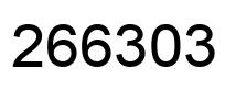 Número 266303 imagen negro