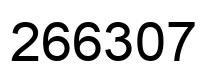 Número 266307 imagen negro