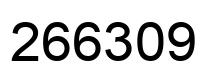Número 266309 imagen negro
