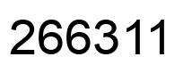 Número 266311 imagen negro