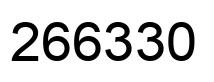 Número 266330 imagen negro