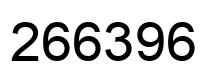 Número 266396 imagen negro