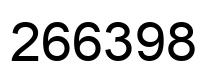 Número 266398 imagen negro