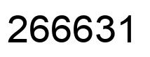Number 266631 black image
