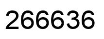 Number 266636 black image