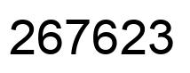 Número 267623 imagen negro