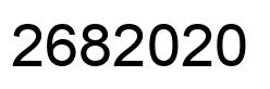 Number 2682020 black image
