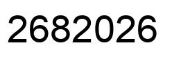 Number 2682026 black image