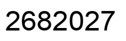 Number 2682027 black image