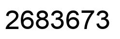 Number 2683673 black image