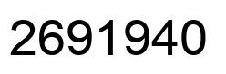 Número 2691940 imagen negro