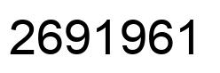Number 2691961 black image