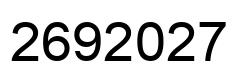 Número 2692027 imagen negro