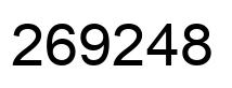 Número 269248 imagen negro