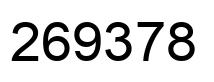 Número 269378 imagen negro