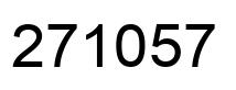 Number 271057 black image