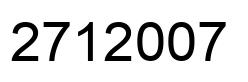 Número 2712007 imagen negro