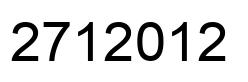 Número 2712012 imagen negro