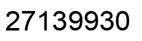 Number 27139930 black image