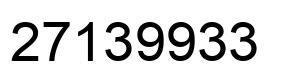 Number 27139933 black image