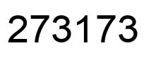 Number 273173 black image