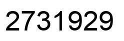Number 2731929 black image