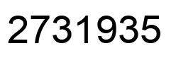 Number 2731935 black image