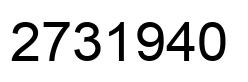 Number 2731940 black image