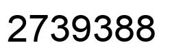 Number 2739388 black image