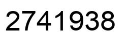 Número 2741938 imagen negro