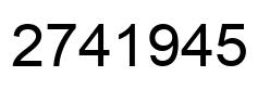 Número 2741945 imagen negro