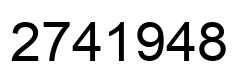 Número 2741948 imagen negro