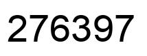 Número 276397 imagen negro