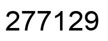 Number 277129 black image