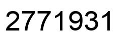 Number 2771931 black image