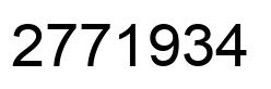 Number 2771934 black image