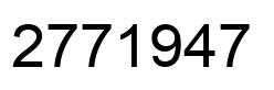 Number 2771947 black image