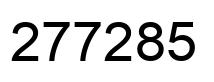 Número 277285 imagen negro
